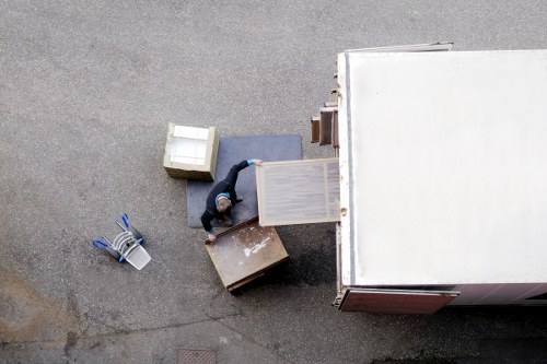 Business relocation logistics in Harmondsworth