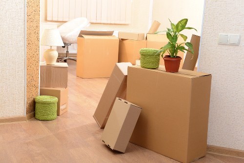 IT equipment prepared for an office move